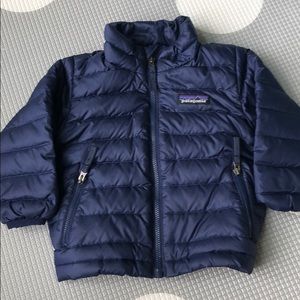 6-12 Month Navy Patagonia Puffer Jacket
